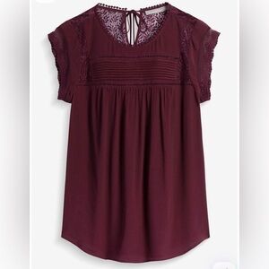 Daniel Rainn Becru Lace Detail Blouse